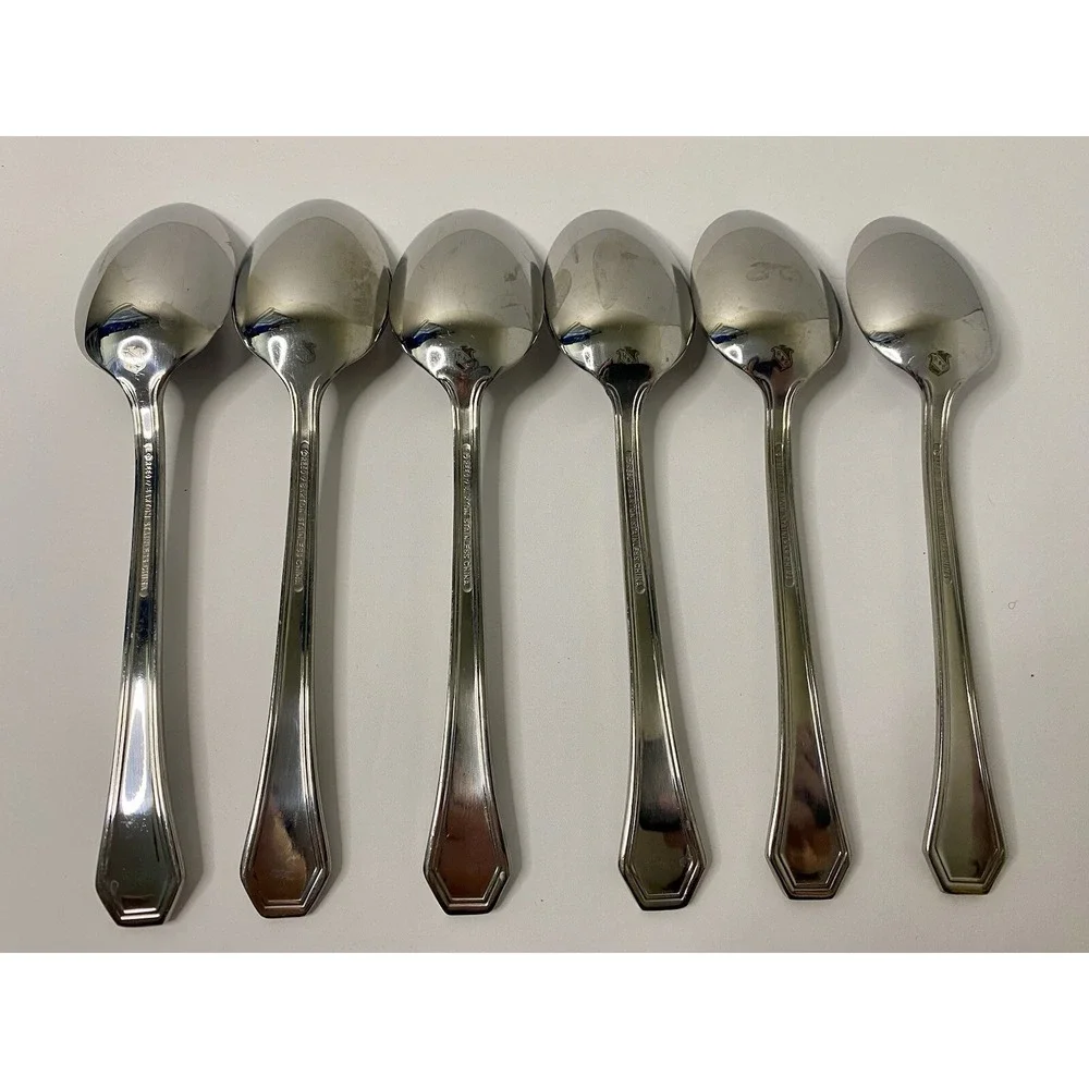 Reed & Barton COPLEY 6 Teaspoons Stainless Steel Flatware Replacements #2